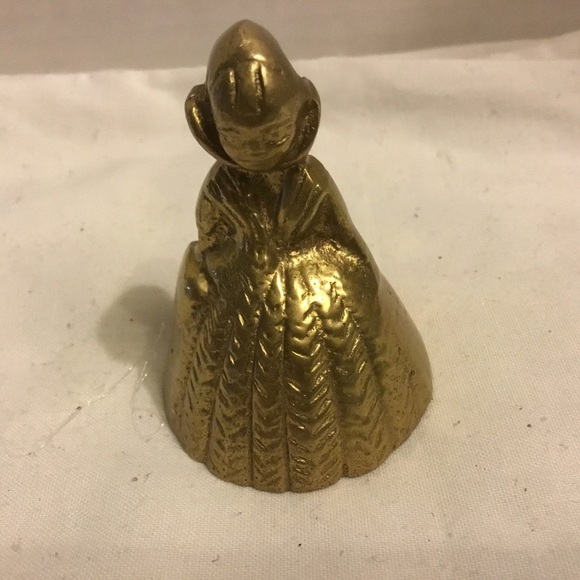 Charming vintage brass Victorian lady service desk bell- collectible item - Picture 6 of 6